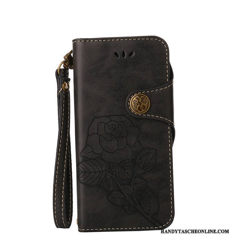 Hülle Sony Xperia Xz Retro Anti-sturz Blumen, Case Sony Xperia Xz Folio Rose Grün