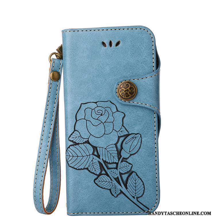 Hülle Sony Xperia Xz Retro Anti-sturz Blumen, Case Sony Xperia Xz Folio Rose Grün