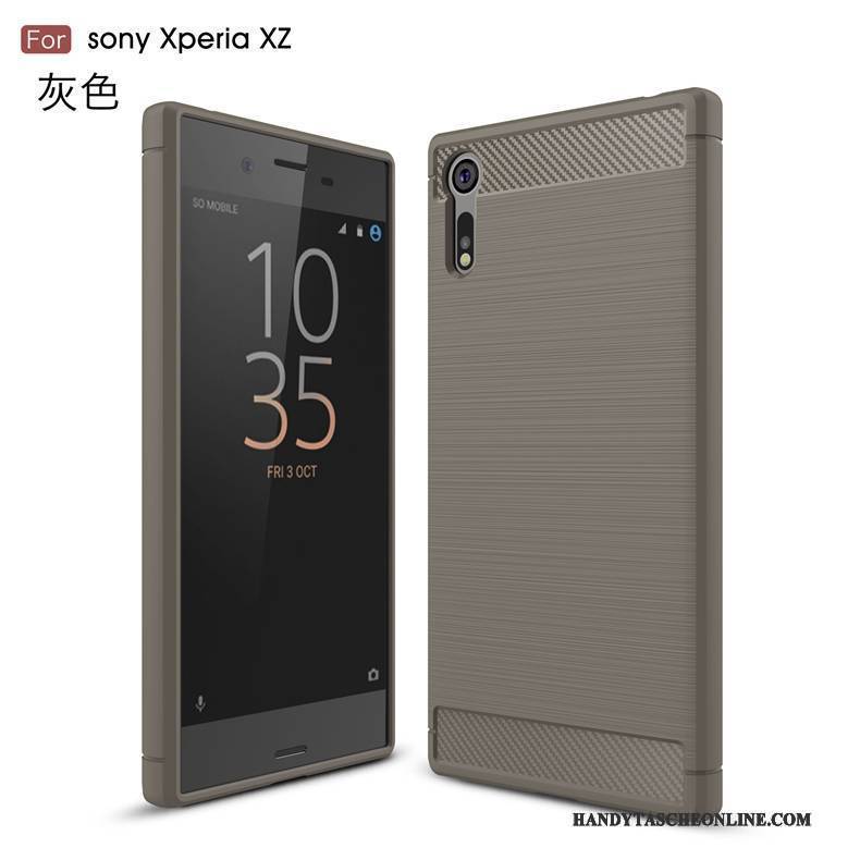 Hülle Sony Xperia Xz Rot Handyhüllen, Case Sony Xperia Xz Trend Faser