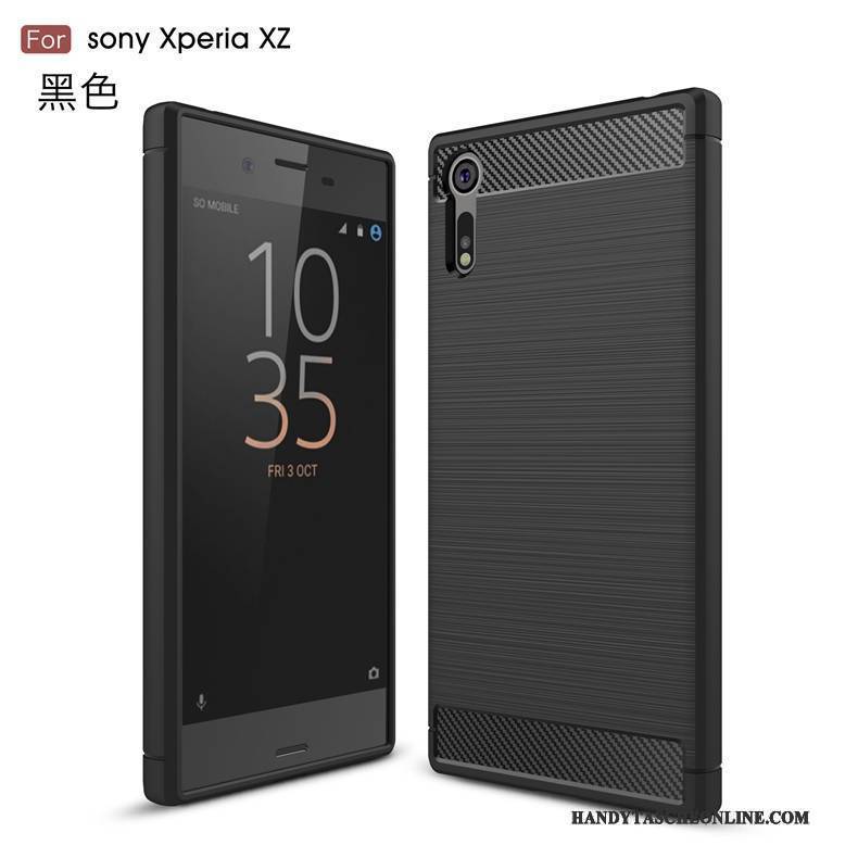 Hülle Sony Xperia Xz Rot Handyhüllen, Case Sony Xperia Xz Trend Faser