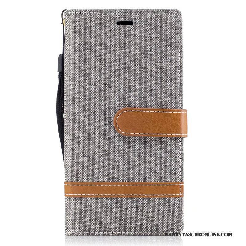 Hülle Sony Xperia Xz Schutz Denim Lila, Case Sony Xperia Xz Geldbörse