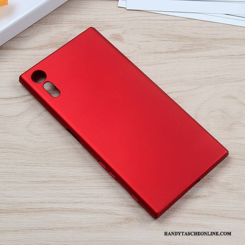 Hülle Sony Xperia Xz Schutz Nubuck Handyhüllen, Case Sony Xperia Xz Silikon Rot