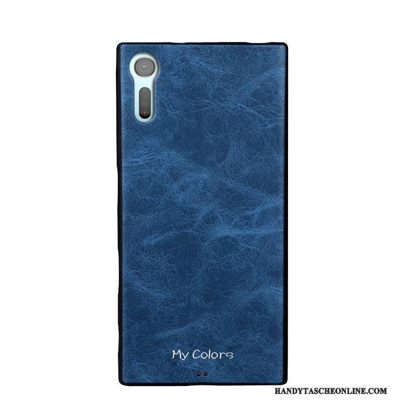 Hülle Sony Xperia Xz Taschen Nubuck Anti-sturz, Case Sony Xperia Xz Weiche Orange Handyhüllen