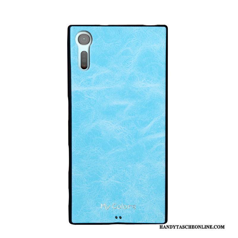 Hülle Sony Xperia Xz Taschen Nubuck Anti-sturz, Case Sony Xperia Xz Weiche Orange Handyhüllen