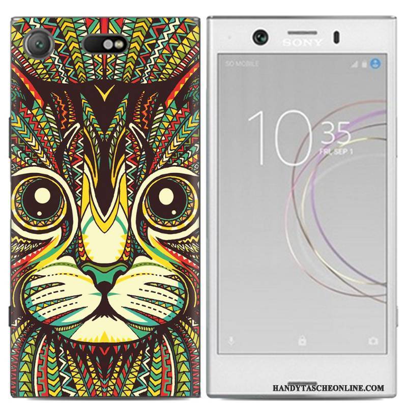 Hülle Sony Xperia Xz1 Compact Gemalt Trend Handyhüllen, Case Sony Xperia Xz1 Compact Karikatur Anti-sturz Persönlichkeit