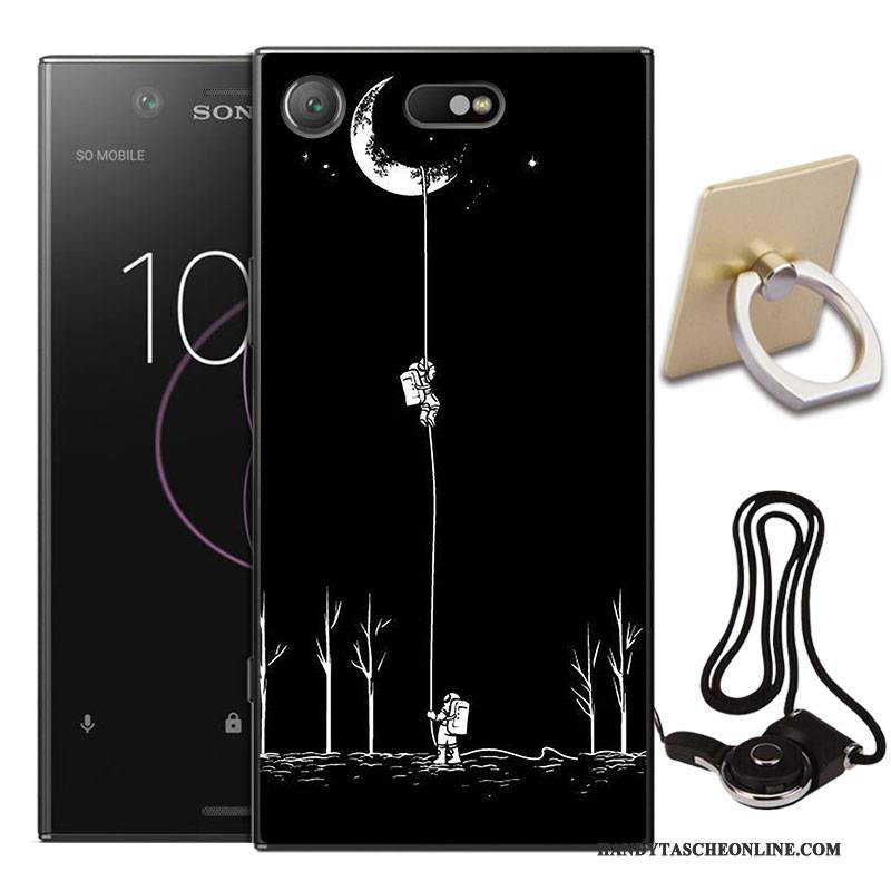 Hülle Sony Xperia Xz1 Compact Schutz Handyhüllen Blau, Case Sony Xperia Xz1 Compact Weiche Anti-sturz