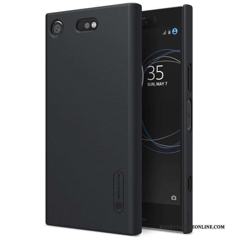 Hülle Sony Xperia Xz1 Compact Schutz Nubuck Gold, Case Sony Xperia Xz1 Compact Handyhüllen Anti-sturz