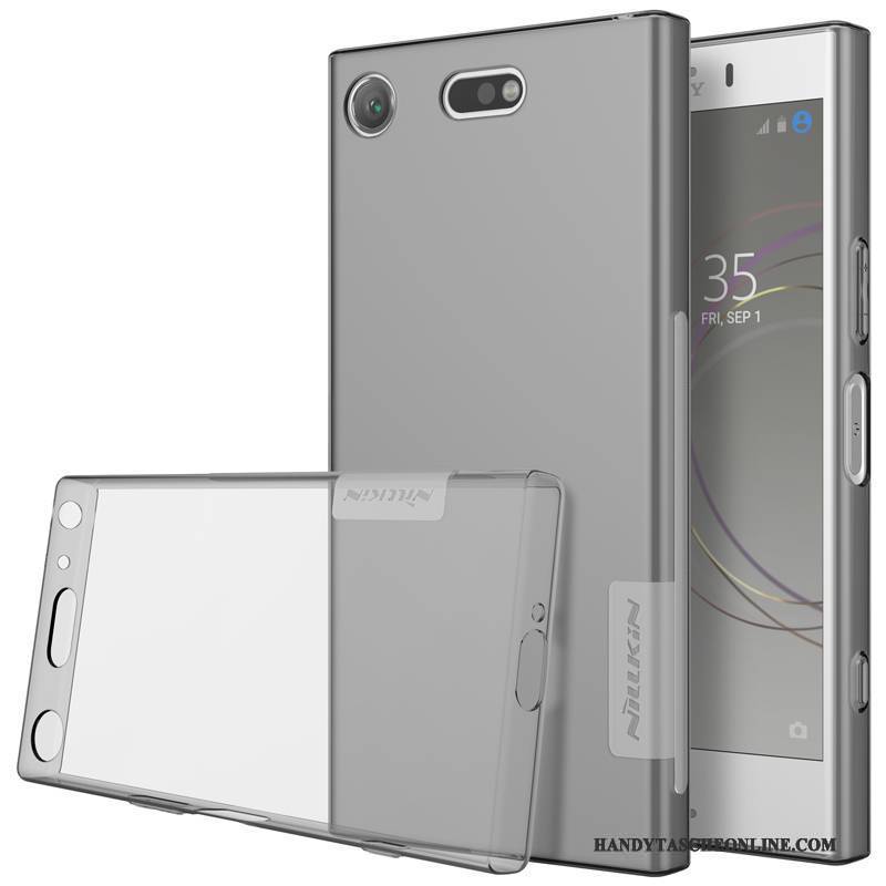 Hülle Sony Xperia Xz1 Compact Weiche Grau Lichtfarbe, Case Sony Xperia Xz1 Compact Taschen Handyhüllen Transparent