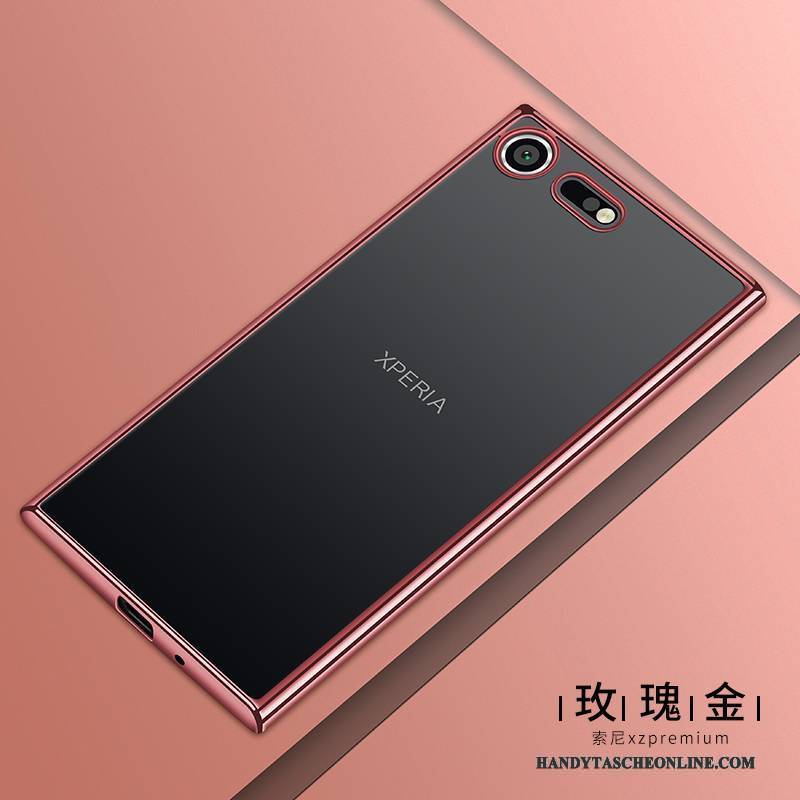 Hülle Sony Xperia Xz1 Compact Weiche Handyhüllen Transparent, Case Sony Xperia Xz1 Compact Schutz Rosa