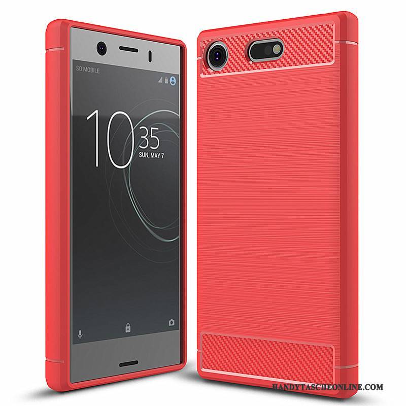 Hülle Sony Xperia Xz1 Compact Weiche Trend Handyhüllen, Case Sony Xperia Xz1 Compact Silikon Rot