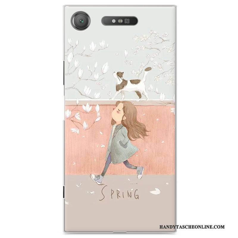 Hülle Sony Xperia Xz1 Karikatur Blau Handyhüllen, Case Sony Xperia Xz1 Schutz Schwer