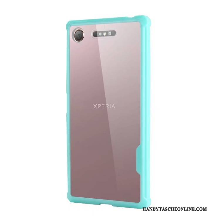 Hülle Sony Xperia Xz1 Taschen Schwer Blau, Case Sony Xperia Xz1 Silikon Einfach Handyhüllen