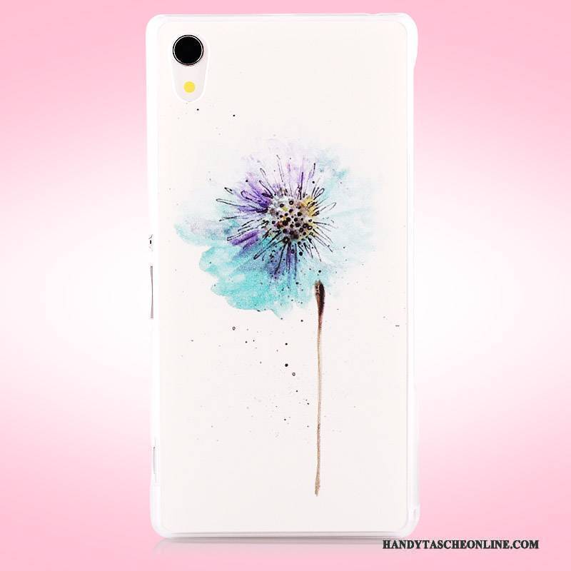 Hülle Sony Xperia Z2 Gemalt Schwer Handyhüllen, Case Sony Xperia Z2 Schutz Lila Nubuck