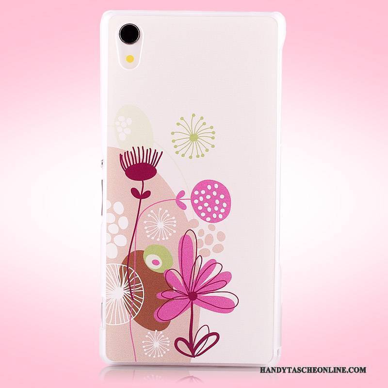 Hülle Sony Xperia Z2 Gemalt Schwer Handyhüllen, Case Sony Xperia Z2 Schutz Lila Nubuck