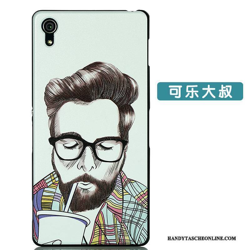 Hülle Sony Xperia Z2 Karikatur Nubuck Schwarz, Case Sony Xperia Z2 Prägung Gelb Handyhüllen