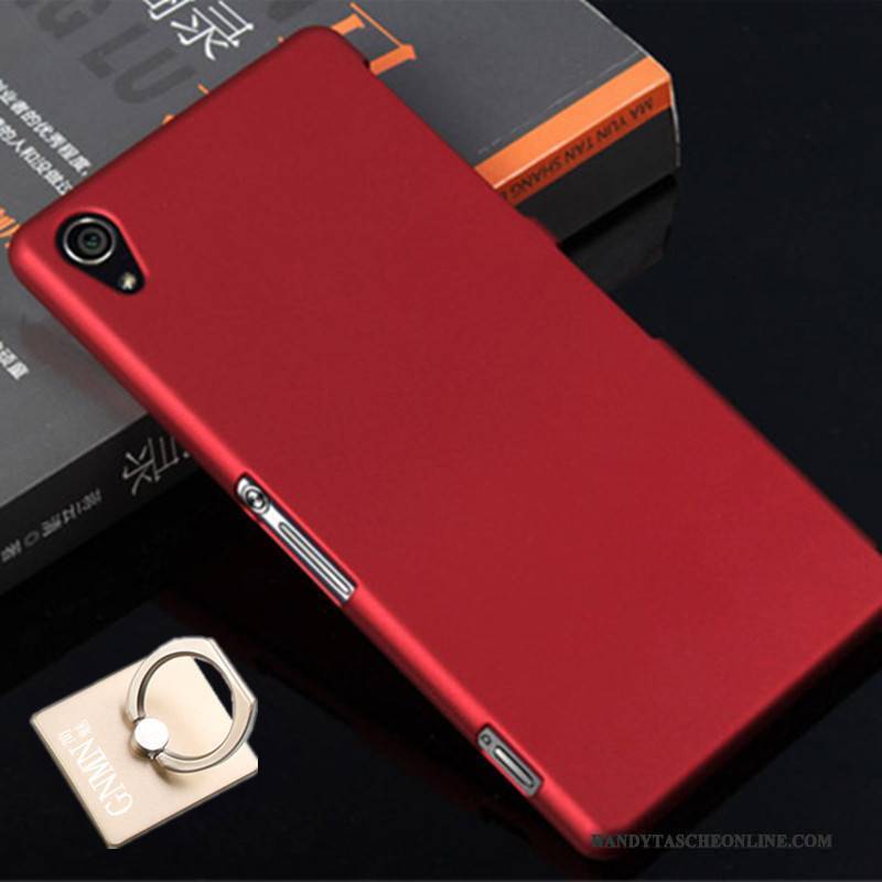 Hülle Sony Xperia Z2 Schutz Handyhüllen Schwer, Case Sony Xperia Z2 Nubuck Rot