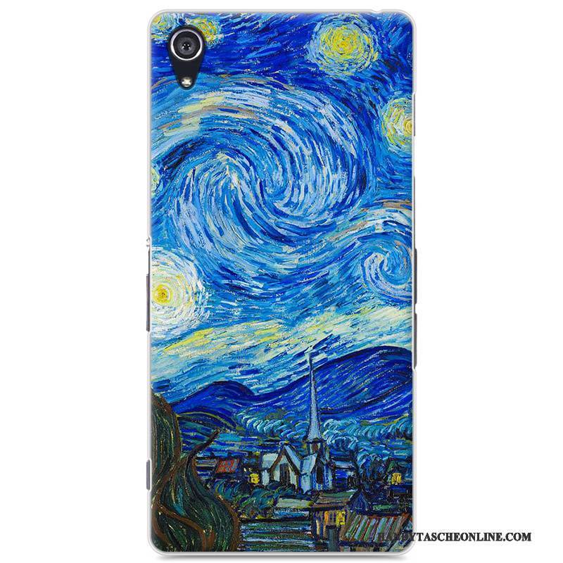 Hülle Sony Xperia Z2 Schutz Schwer Handyhüllen, Case Sony Xperia Z2 Gemalt Blau