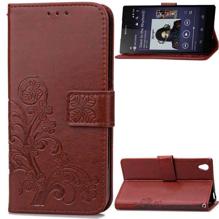 Hülle Sony Xperia Z2 Taschen Rot Hängende Verzierungen, Case Sony Xperia Z2 Weiche Anti-sturz