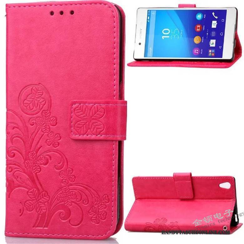 Hülle Sony Xperia Z3+ Folio Handyhüllen Rot, Case Sony Xperia Z3+ Silikon