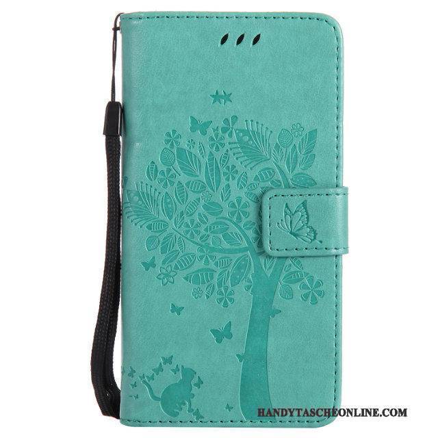 Hülle Sony Xperia Z3+ Lederhülle Grün, Case Sony Xperia Z3+ Schutz