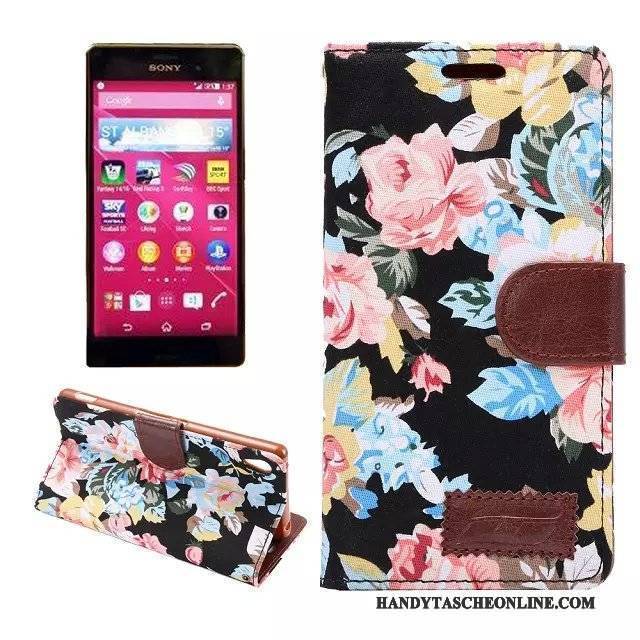 Hülle Sony Xperia Z3+ Lederhülle Rosa Handyhüllen, Case Sony Xperia Z3+ Schutz