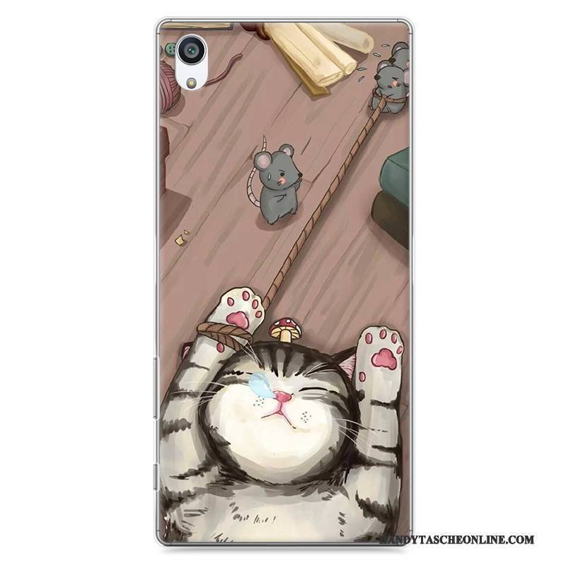 Hülle Sony Xperia Z5 Karikatur Persönlichkeit Schwer, Case Sony Xperia Z5 Schutz Anti-sturz Grau