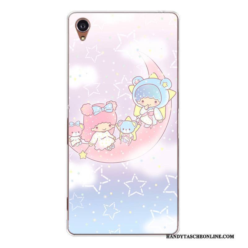 Hülle Sony Xperia Z5 Karikatur Rosa Neu, Case Sony Xperia Z5 Weiche Anti-sturz Handyhüllen