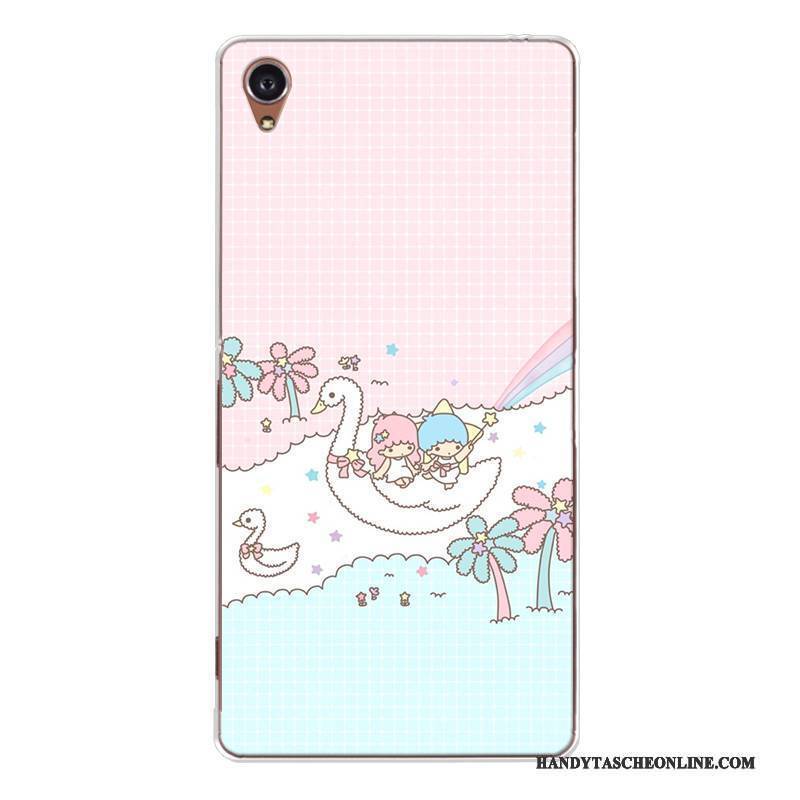 Hülle Sony Xperia Z5 Karikatur Rosa Neu, Case Sony Xperia Z5 Weiche Anti-sturz Handyhüllen