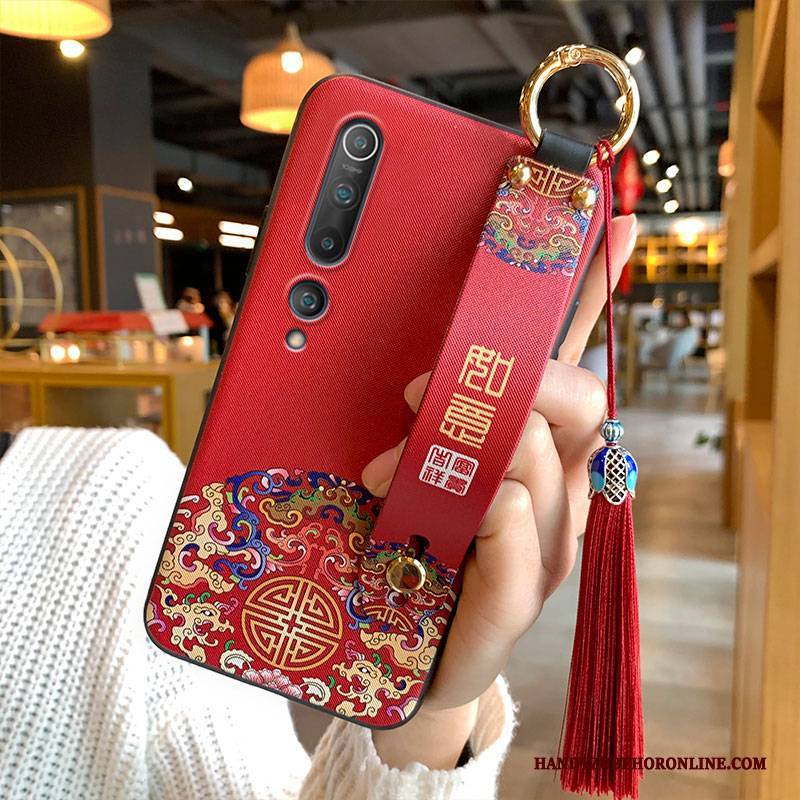 Hülle Xiaomi Mi 10 Kreativ Wind Blau, Case Xiaomi Mi 10 Rot Persönlichkeit