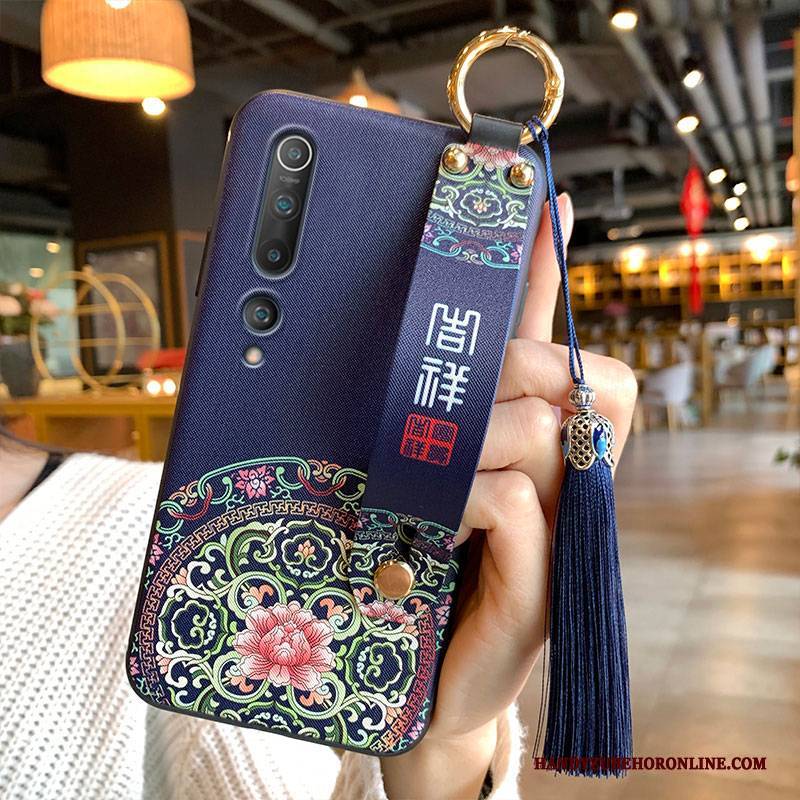 Hülle Xiaomi Mi 10 Kreativ Wind Blau, Case Xiaomi Mi 10 Rot Persönlichkeit