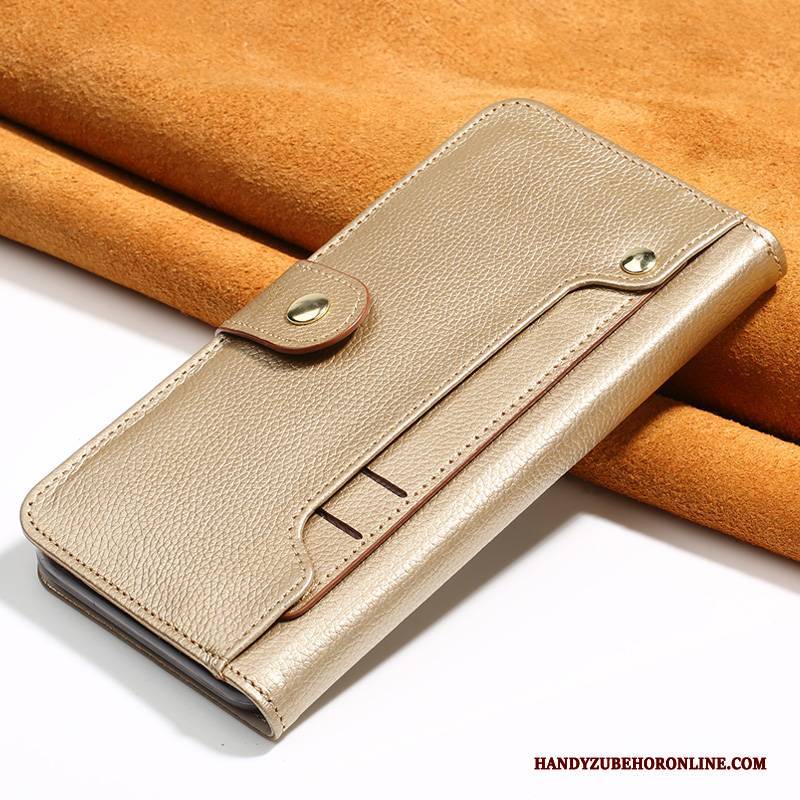 Hülle Xiaomi Mi 10 Leder Karte High-end, Case Xiaomi Mi 10 Taschen Kuh Rosa