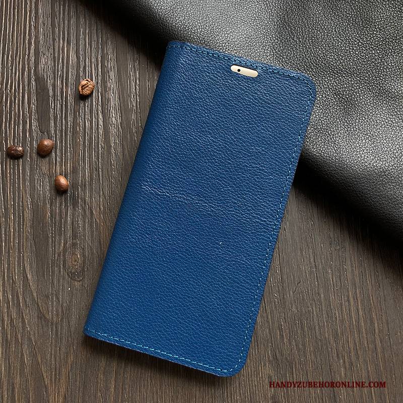 Hülle Xiaomi Mi 10 Lite Halterung Muster Jugend, Case Xiaomi Mi 10 Lite Leder Blau Mini