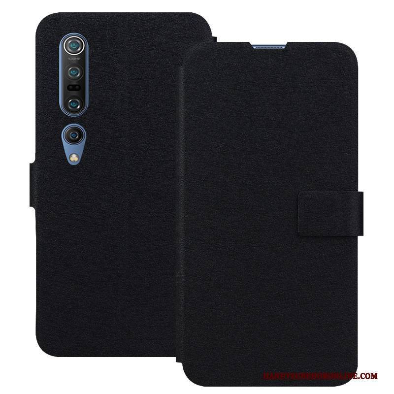 Hülle Xiaomi Mi 10 Pro Folio Handyhüllen Blau, Case Xiaomi Mi 10 Pro Weiche Anti-sturz Mini