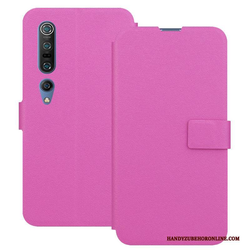 Hülle Xiaomi Mi 10 Pro Folio Handyhüllen Blau, Case Xiaomi Mi 10 Pro Weiche Anti-sturz Mini