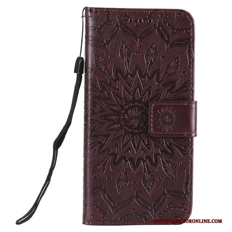 Hülle Xiaomi Mi 10 Pro Folio Rot Handyhüllen, Case Xiaomi Mi 10 Pro Lederhülle Sonne Mini