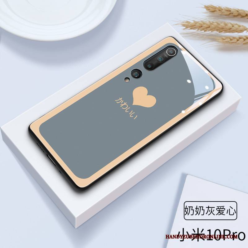 Hülle Xiaomi Mi 10 Pro Karikatur Handyhüllen Spiegel, Case Xiaomi Mi 10 Pro Schutz Neu Mini