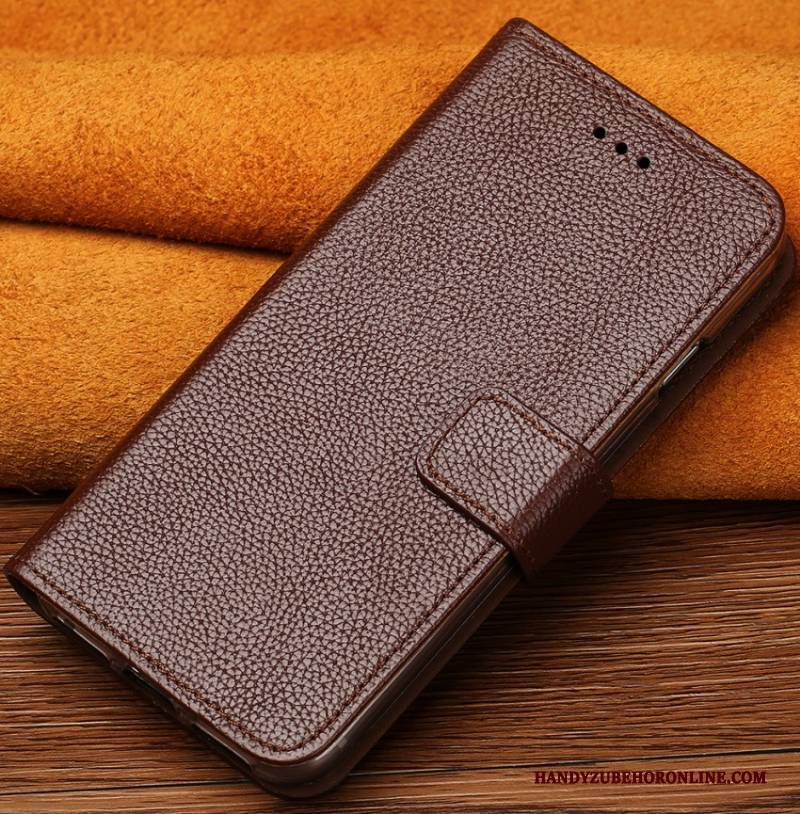 Hülle Xiaomi Mi 10 Pro Leder Hängende Verzierungen Schnalle, Case Xiaomi Mi 10 Pro Folio Gold Mini