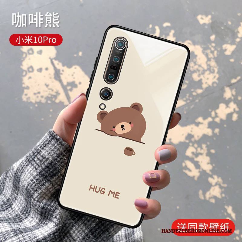 Hülle Xiaomi Mi 10 Pro Mode Persönlichkeit Mini, Case Xiaomi Mi 10 Pro Silikon Liebhaber Rosa