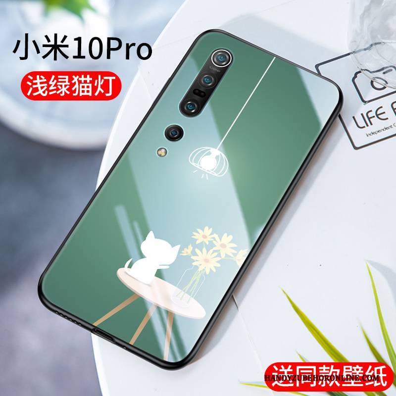 Hülle Xiaomi Mi 10 Pro Silikon Schlank Trendmarke, Case Xiaomi Mi 10 Pro Karikatur Glas Anti-sturz