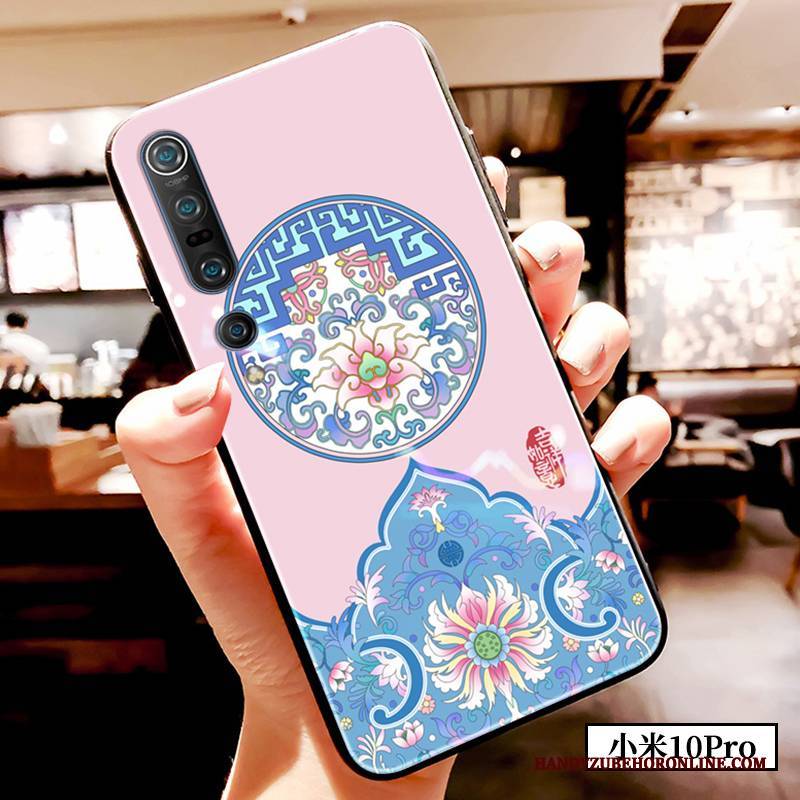 Hülle Xiaomi Mi 10 Pro Silikon Wind Blau, Case Xiaomi Mi 10 Pro Schutz Chinesische Art Handyhüllen