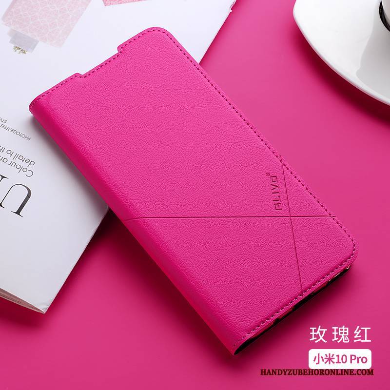 Hülle Xiaomi Mi 10 Pro Taschen Rot Schlank, Case Xiaomi Mi 10 Pro Silikon Anti-sturz Handyhüllen