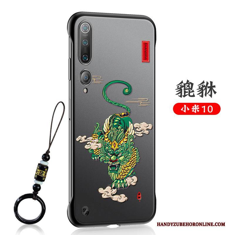 Hülle Xiaomi Mi 10 Schutz Kran Transparent, Case Xiaomi Mi 10 Weiche Handyhüllen Chinesische Art