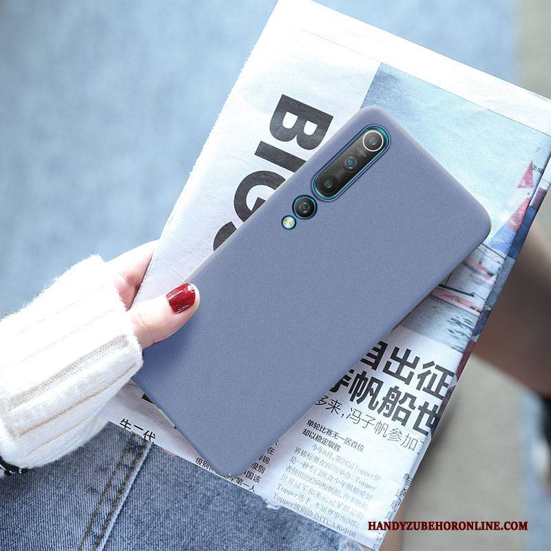 Hülle Xiaomi Mi 10 Taschen Mini Handyhüllen, Case Xiaomi Mi 10 Nubuck Rot