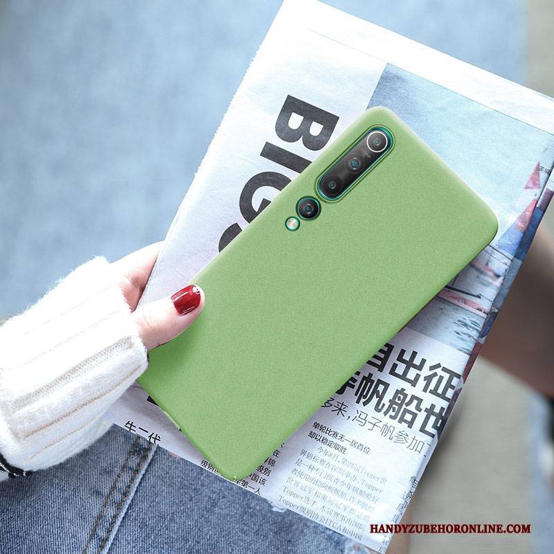 Hülle Xiaomi Mi 10 Taschen Mini Handyhüllen, Case Xiaomi Mi 10 Nubuck Rot