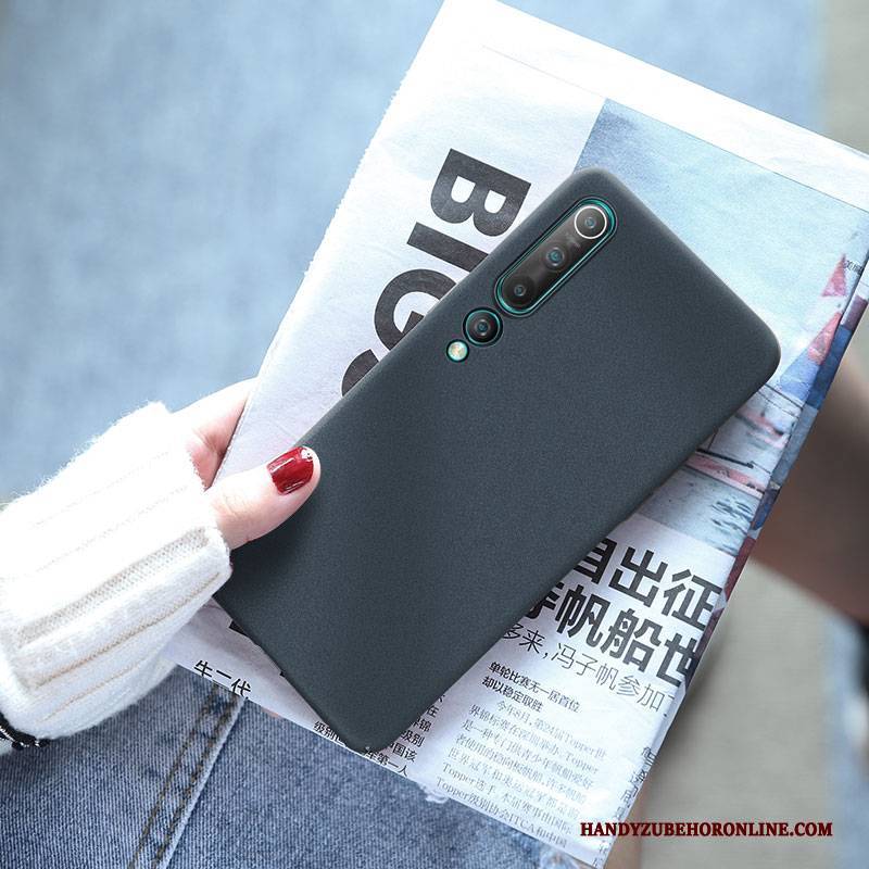 Hülle Xiaomi Mi 10 Taschen Mini Handyhüllen, Case Xiaomi Mi 10 Nubuck Rot