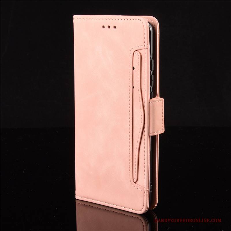 Hülle Xiaomi Mi Note 10 Lite Geldbörse Mini Rot, Case Xiaomi Mi Note 10 Lite Lederhülle Handyhüllen Jugend