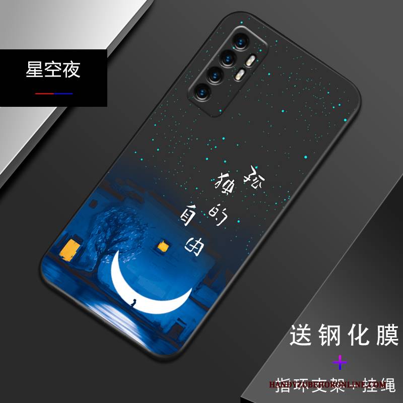 Hülle Xiaomi Mi Note 10 Lite Kreativ Anti-sturz Schwarz, Case Xiaomi Mi Note 10 Lite Silikon Mini Jugend