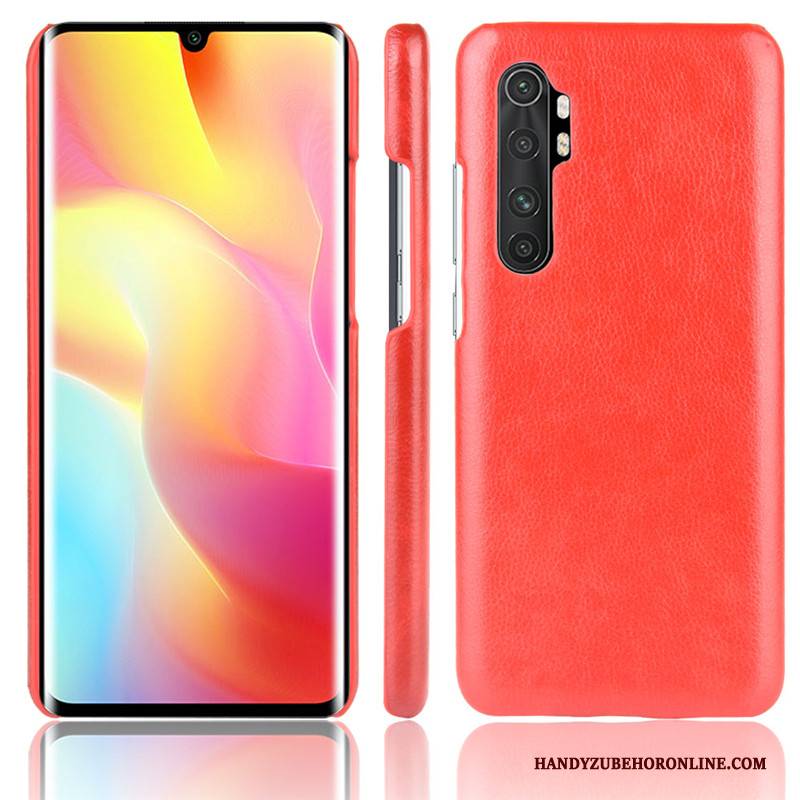 Hülle Xiaomi Mi Note 10 Lite Leder Jugend Blau, Case Xiaomi Mi Note 10 Lite Schutz Handyhüllen Litchi