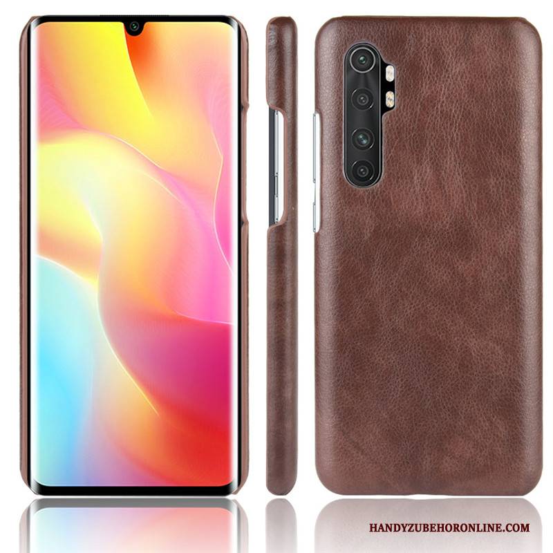 Hülle Xiaomi Mi Note 10 Lite Leder Jugend Blau, Case Xiaomi Mi Note 10 Lite Schutz Handyhüllen Litchi