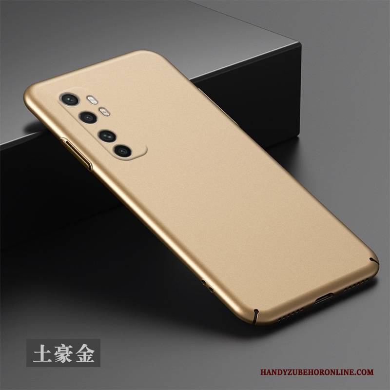 Hülle Xiaomi Mi Note 10 Lite Taschen Einfach Mini, Case Xiaomi Mi Note 10 Lite Handyhüllen Gold